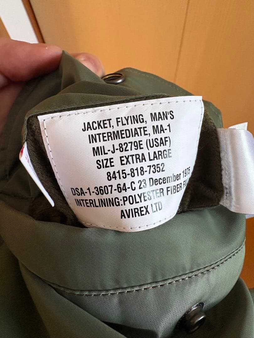 Chaos Fishing Club×AVIREX×BEAVER 別注MA-1