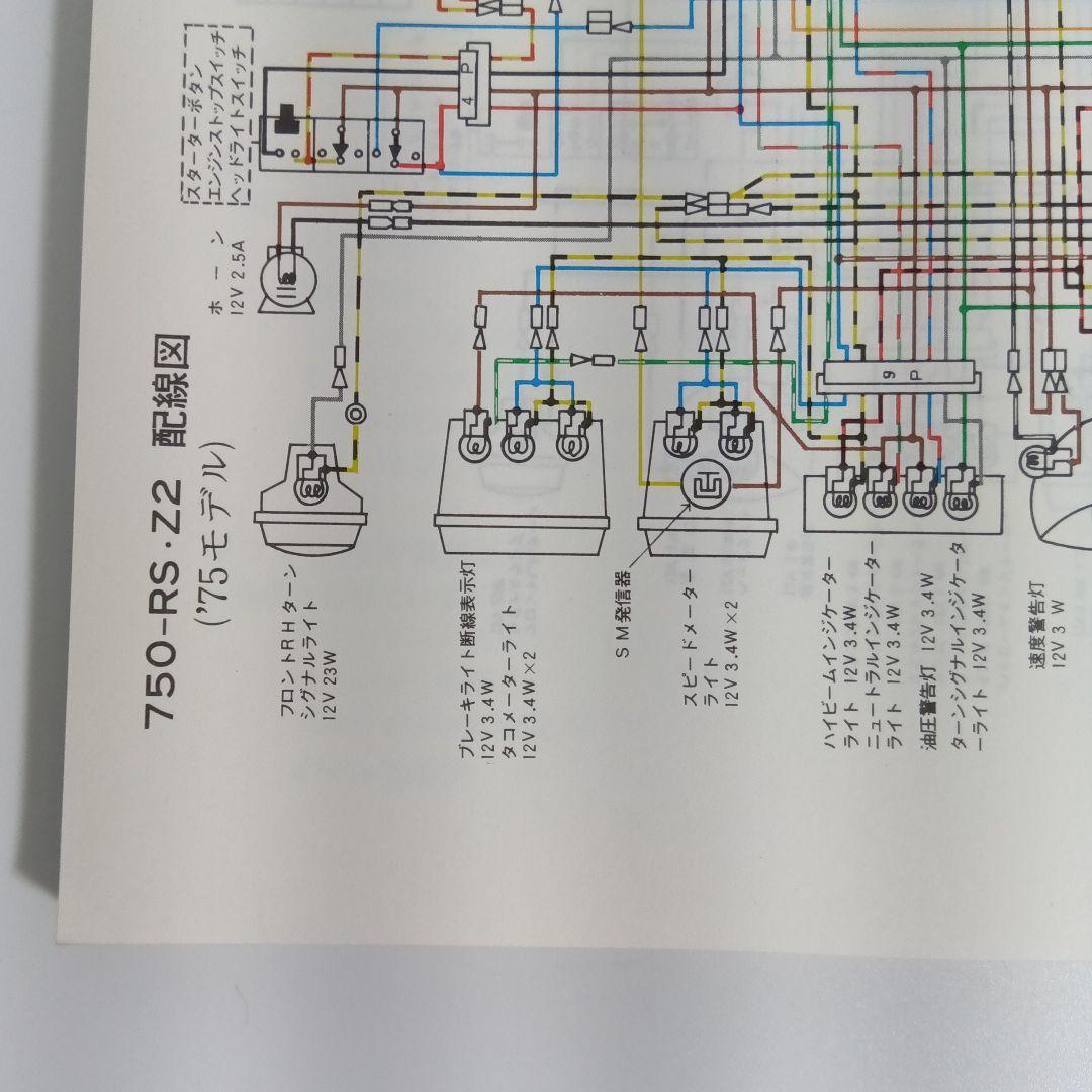 【希少】 Zシリーズ Z2/Z750RS サービスマニュアルkawasaki原本