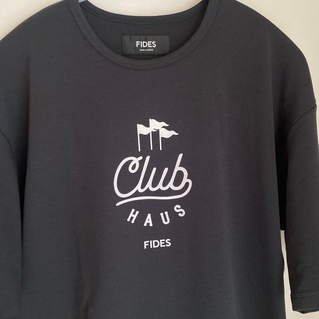 タグ付き FIDES × CLUBHAUS DRAWCODE コラボTシャツ