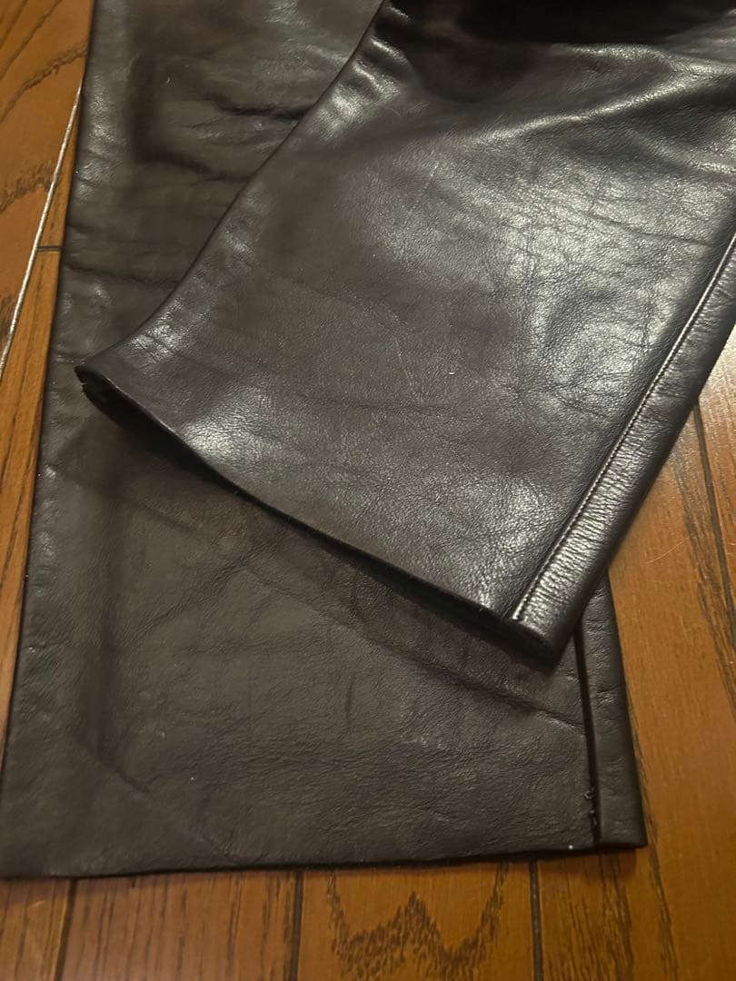 VANSONレザーパンツ　ブラック　W33