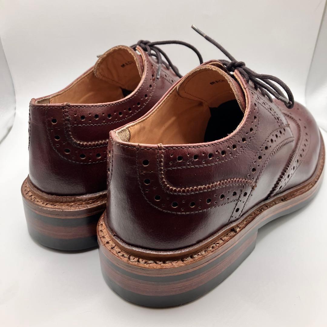 リ*ウ様 ☆新品☆ WALLSALL ウィングチップレザーシューズ WINE 4