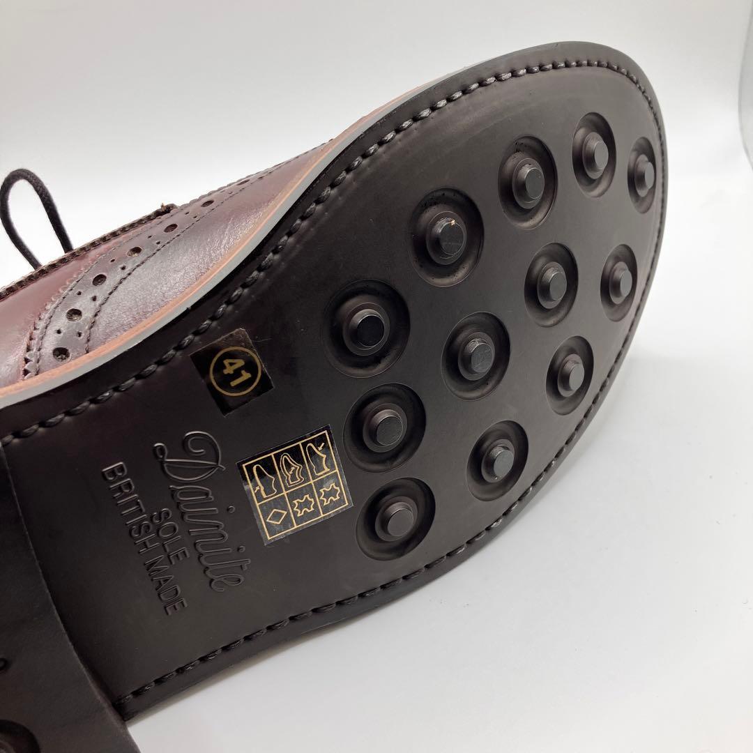 リ*ウ様 ☆新品☆ WALLSALL ウィングチップレザーシューズ WINE 4