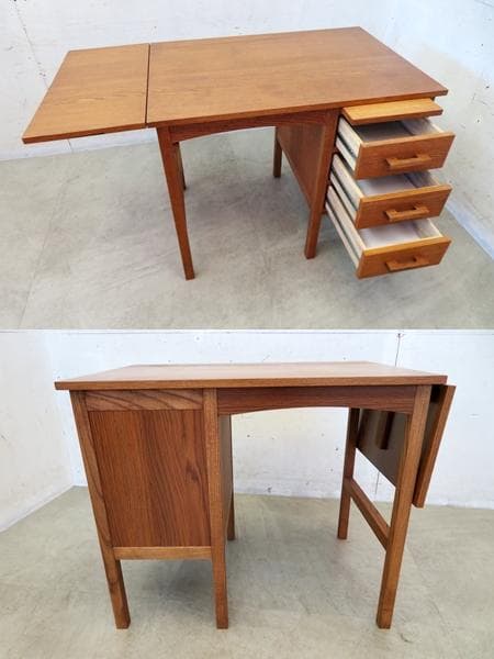 美品■ウニコ■ノート■オーク材■オイル仕上げ■デスク■エクステンション天板/伸長