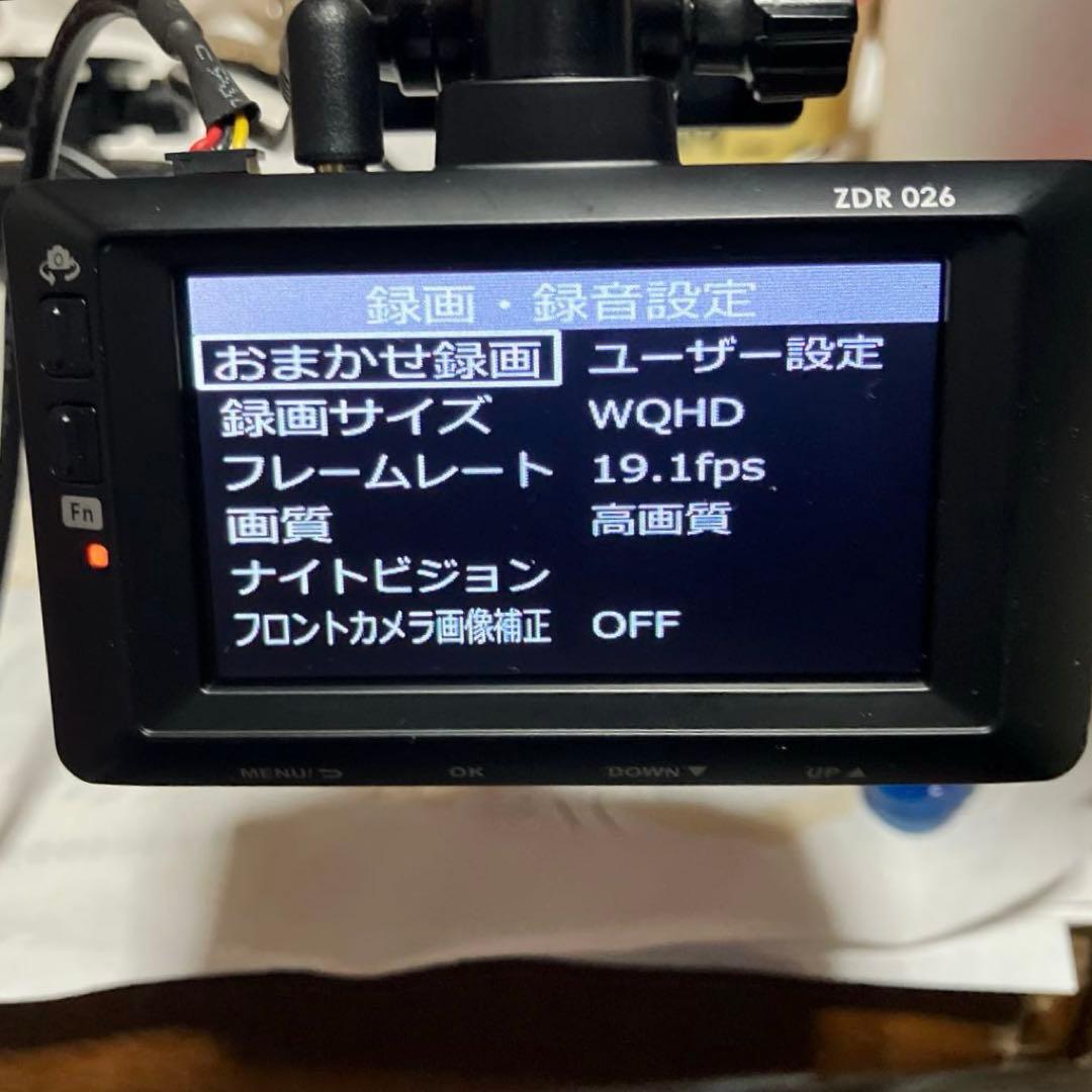 【コムテックドライブレコーダー 【ＺＤＲ−026】【フルセット】 【作動確認済】