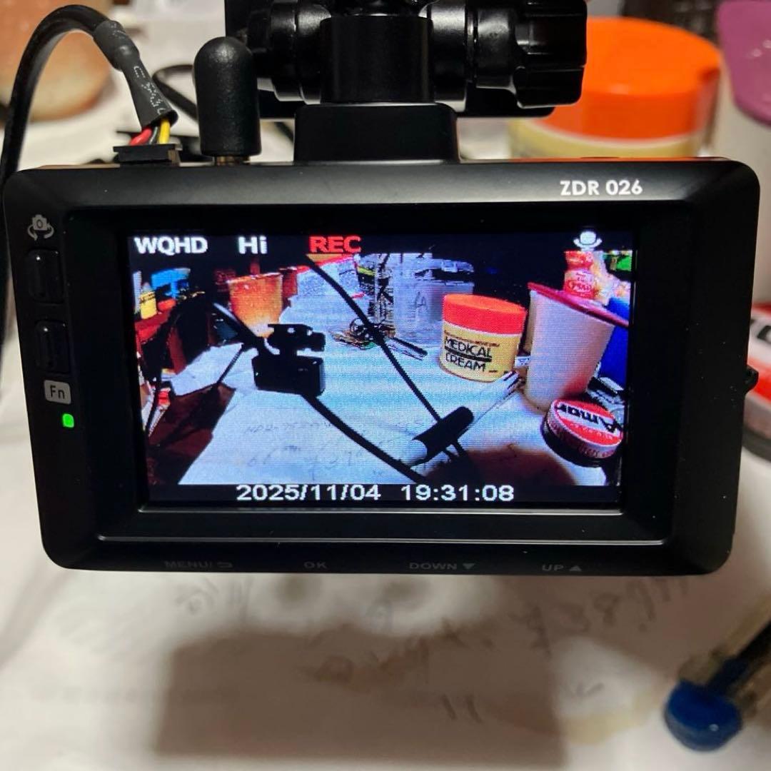 【コムテックドライブレコーダー 【ＺＤＲ−026】【フルセット】 【作動確認済】