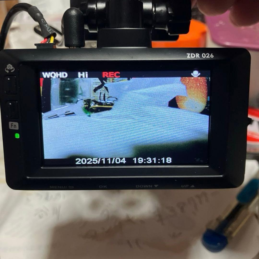 【コムテックドライブレコーダー 【ＺＤＲ−026】【フルセット】 【作動確認済】