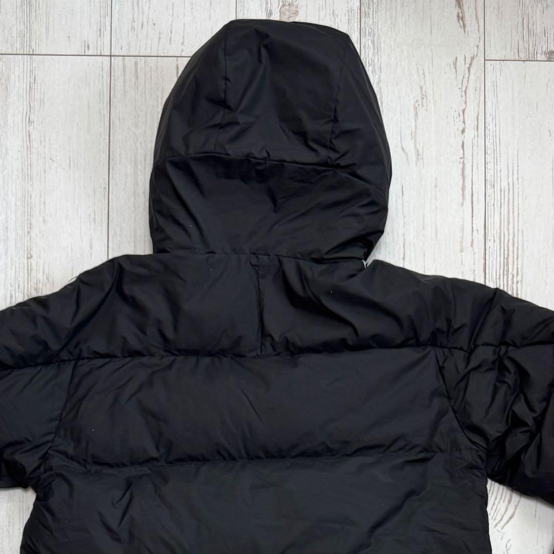 アディダス ロング ダウン ベンチコート L サイズ 3ストライプ ブラック