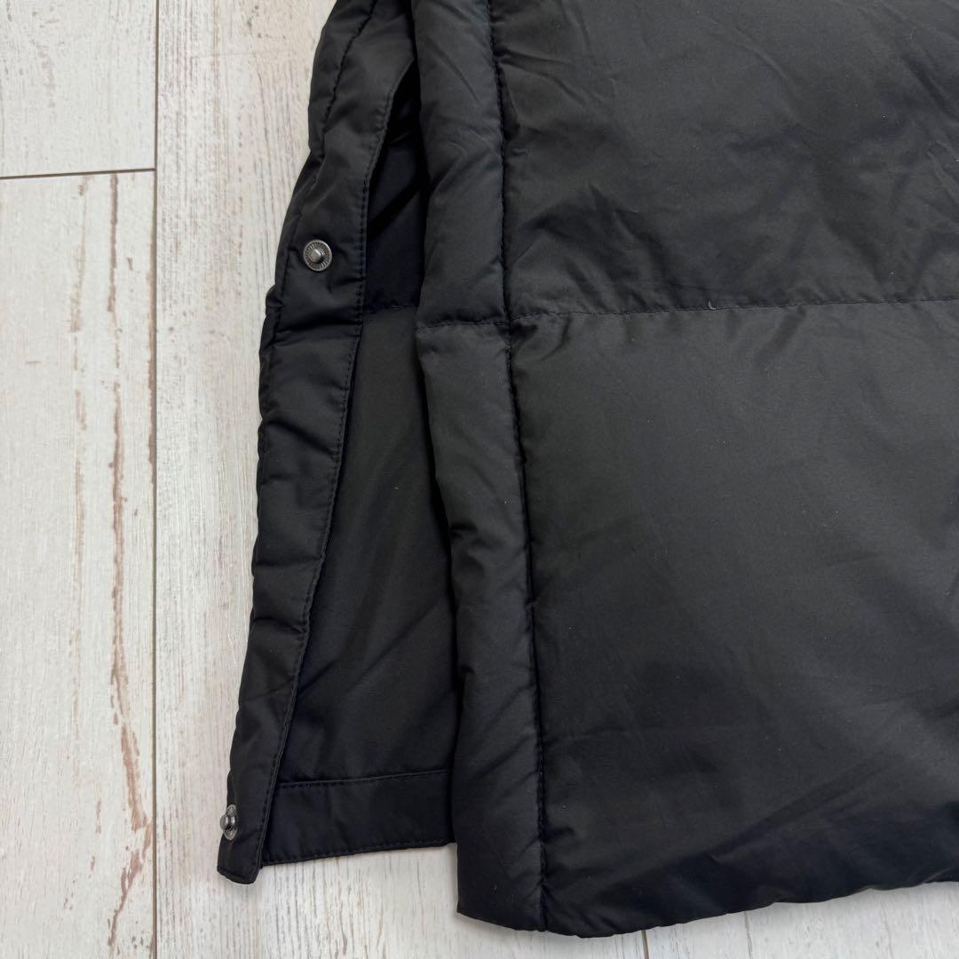 アディダス ロング ダウン ベンチコート L サイズ 3ストライプ ブラック