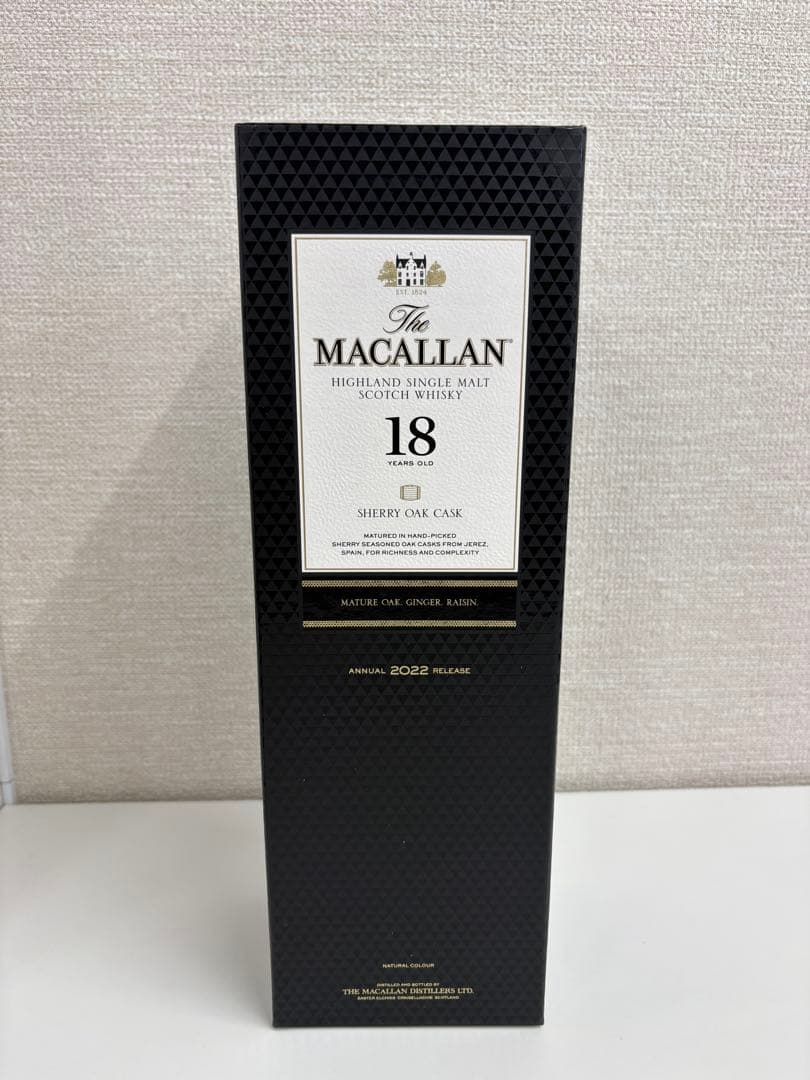 【新品未開封】マッカラン18年　シェリーオーク 2022 箱付き 正規品