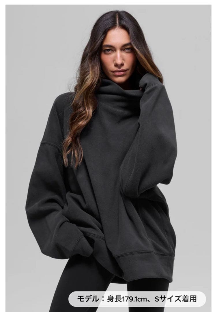 ALO YOGA Polar Fleeceヘイジー プルオーバーXS新品未使用