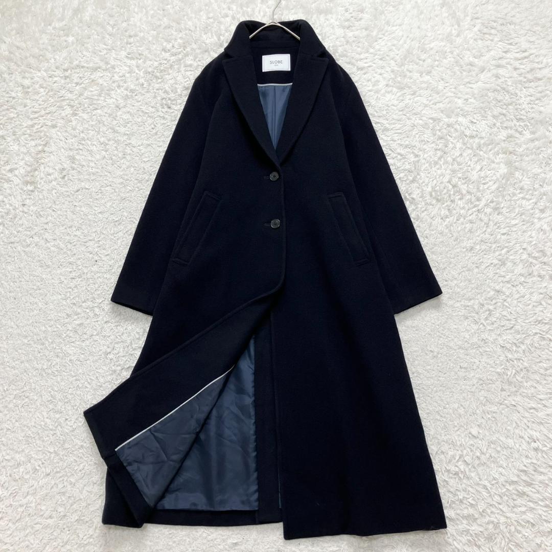 24AW✨極美品✨スローブイエナ ECO WOOL チェスターコート ロング 黒