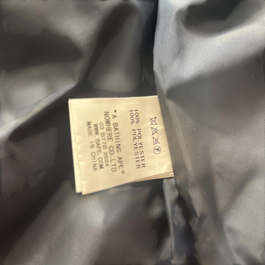 アベイシングエイプ　チェック柄 ノースリーブ ダウンベスト　メンズLサイズ