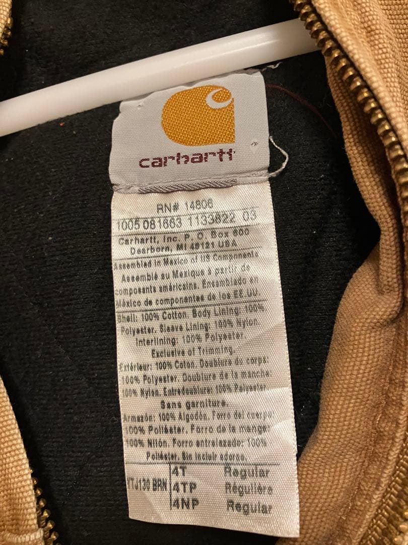 NYPLIGGYCarhartt kids アクティブジャケット ブラウン