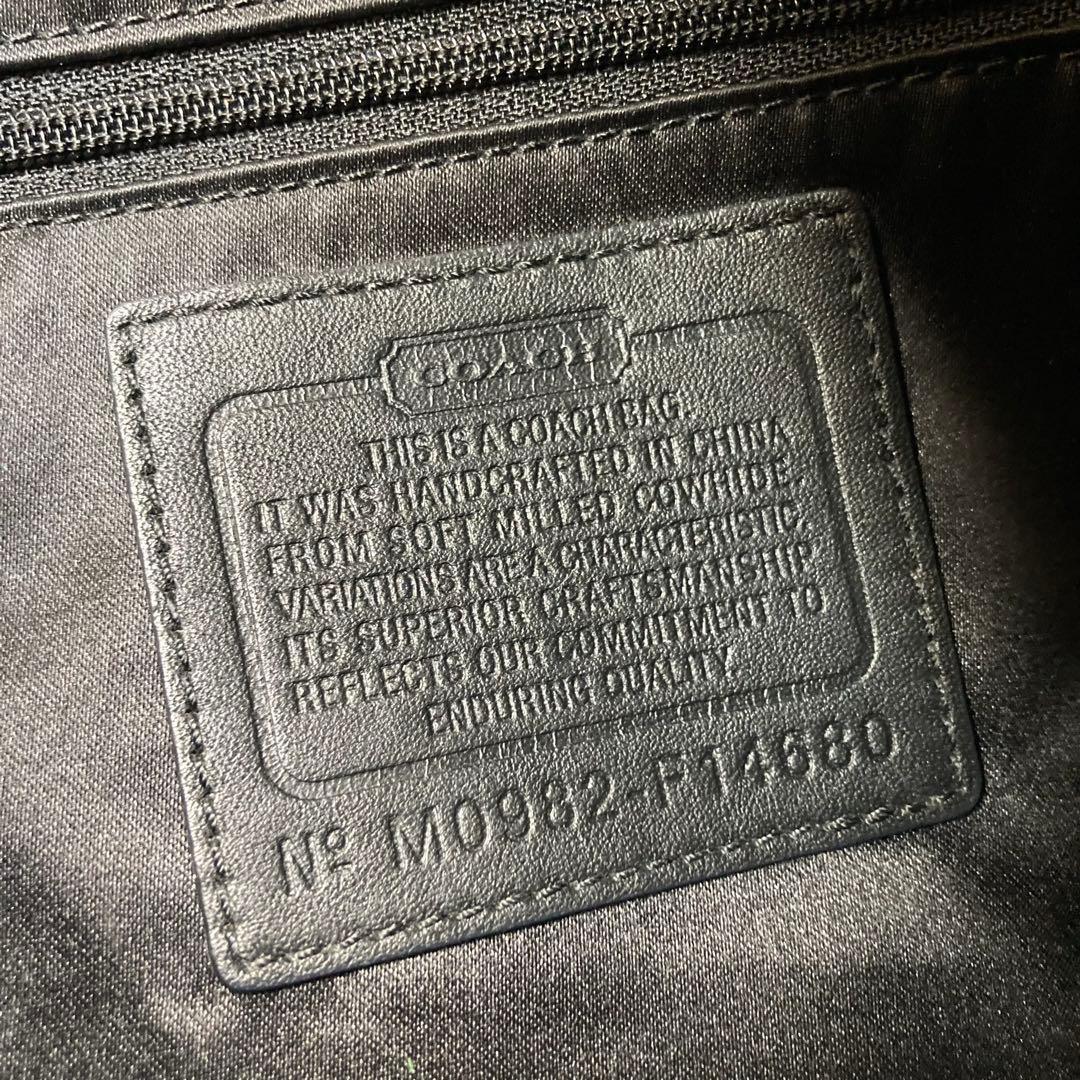 バッグ vintage coach old soho half moon black