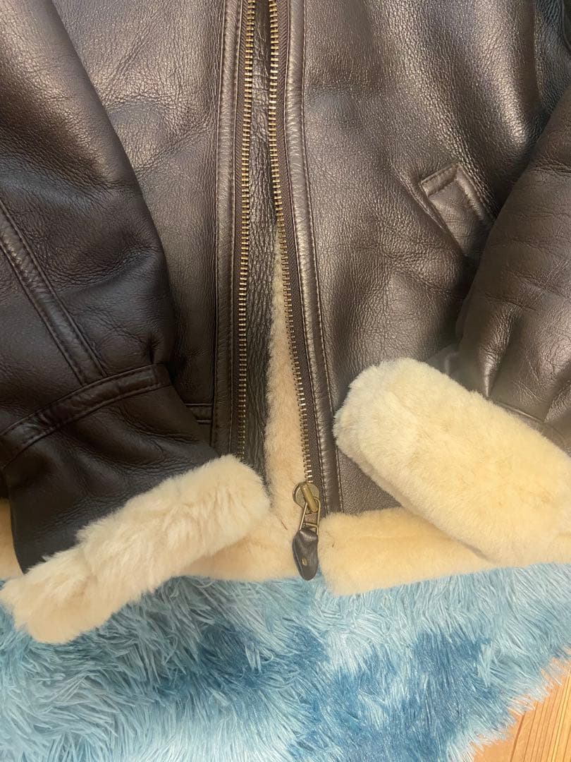 4M-84 B-3ムートン　フライトジャケットLLボマーブルゾン