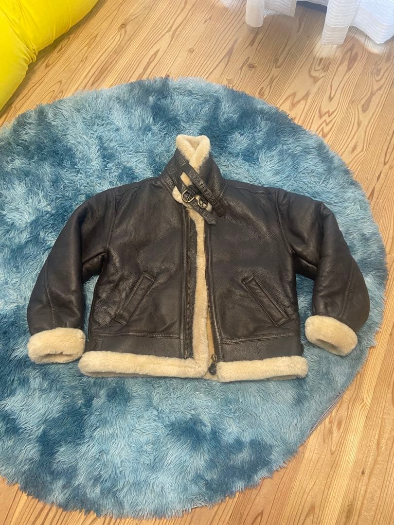 4M-84 B-3ムートン　フライトジャケットLLボマーブルゾン