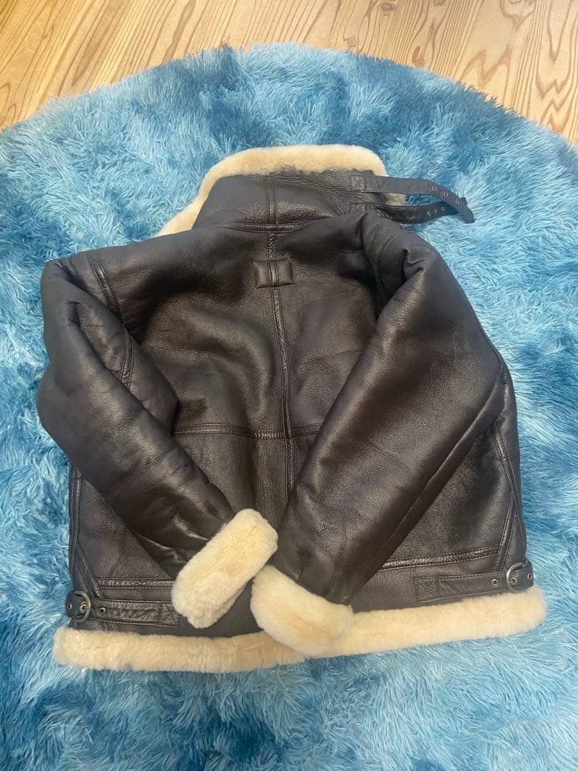 4M-84 B-3ムートン　フライトジャケットLLボマーブルゾン