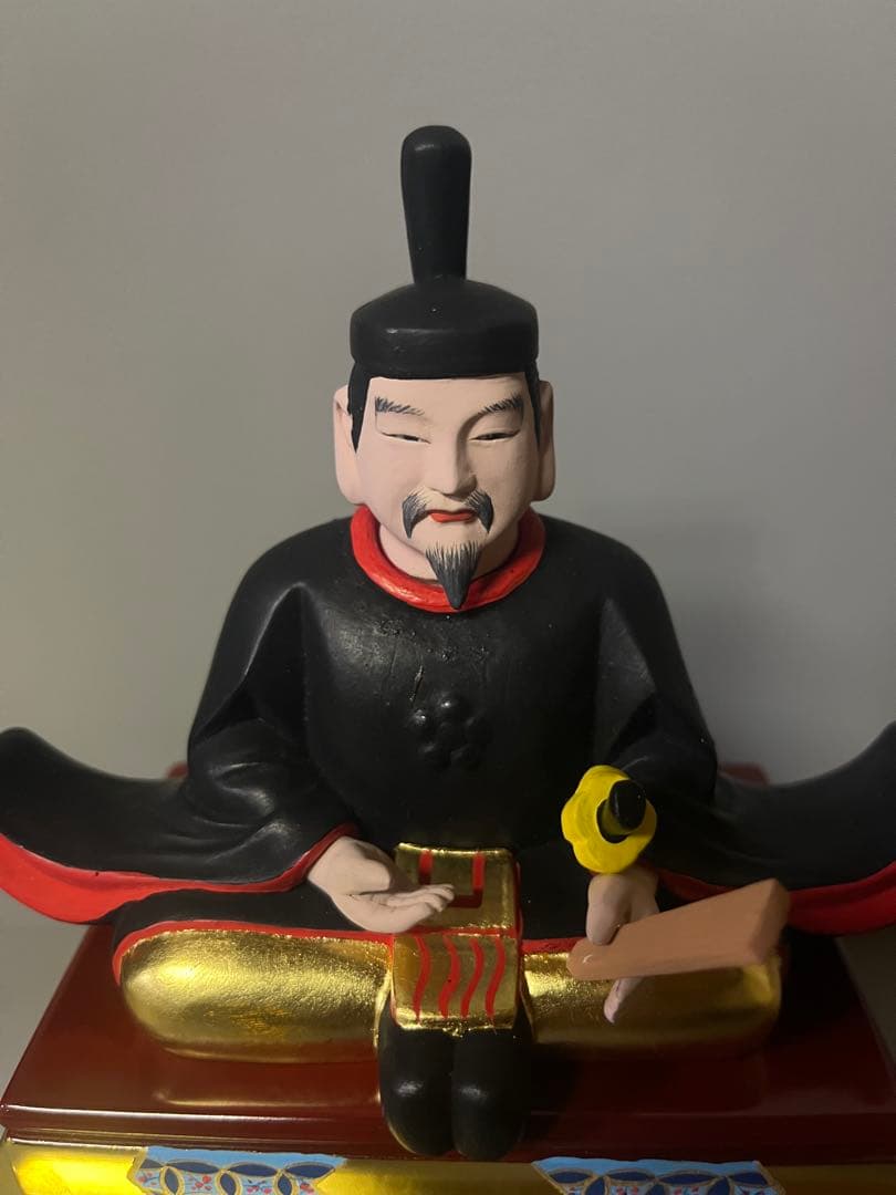 菅原道真公　木彫り　彩色　天神様　学問の神様　21