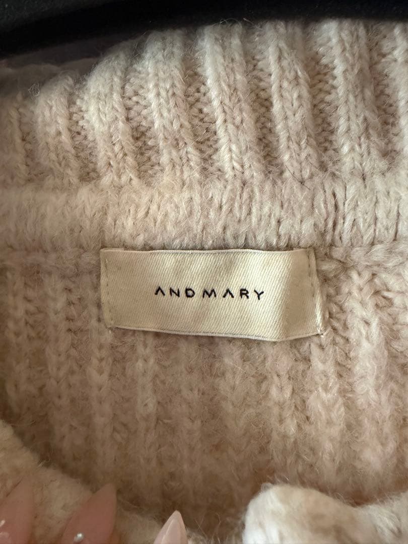 ワンピース ANDMARY Amari ribbon mini dress