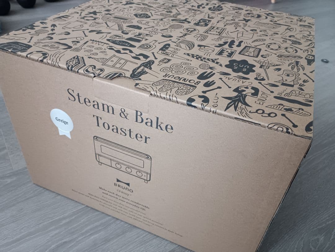 BRUNO スチーム＆ベイクトースター グレー
