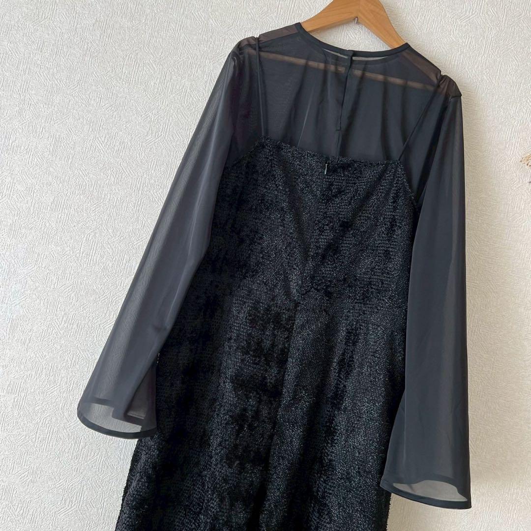 タグ付 定価6.7万 ICB 25SS ダイヤカットジャカードオールインワン 黒