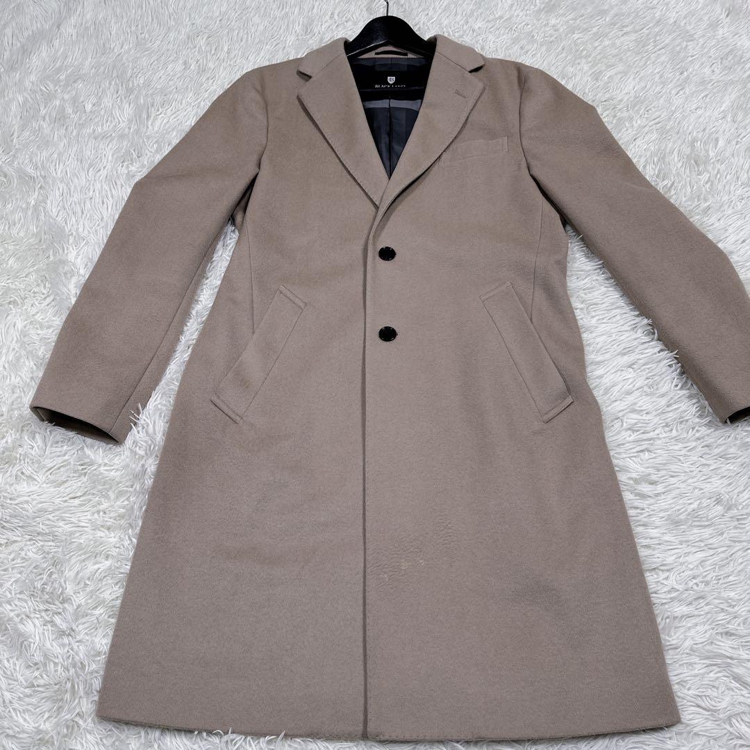 BLACKLABEL CRESTBRIDGEカシミア混チェスターコートLベージュ