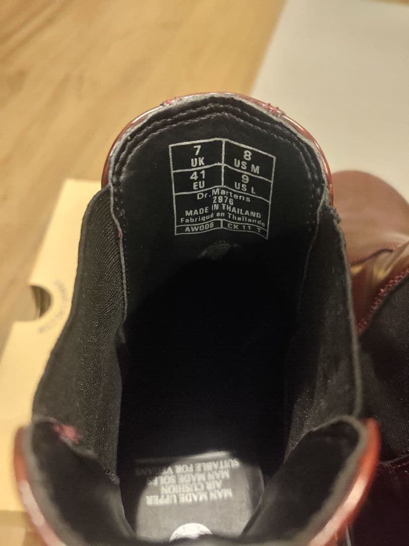 Dr. Martens 2976vegan チェルシー サイドゴアブーツ レッド