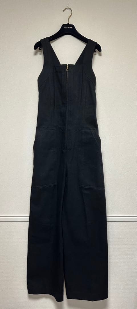 【完売品】BLAMINK/ブラミンク/ブラックデニムオールインワン/size36