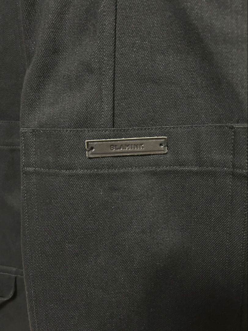 【完売品】BLAMINK/ブラミンク/ブラックデニムオールインワン/size36