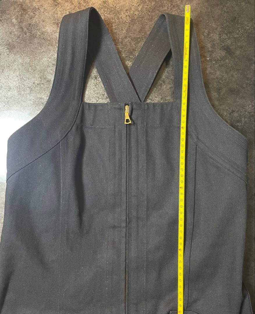 【完売品】BLAMINK/ブラミンク/ブラックデニムオールインワン/size36