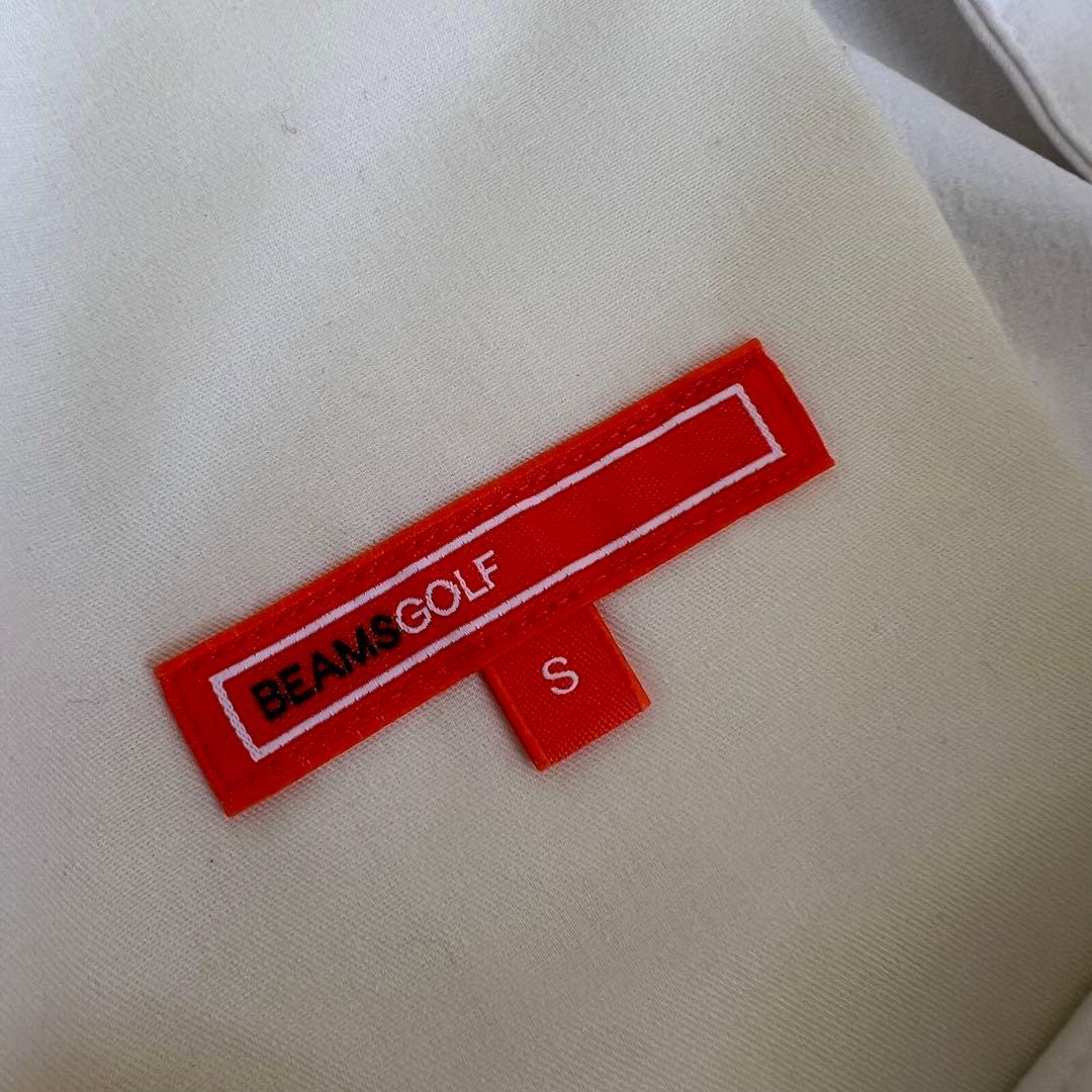 BEAMS GOLF ビームスゴルフ　ナイロンパンツ　メンズ　薄手　ロゴ　S 白