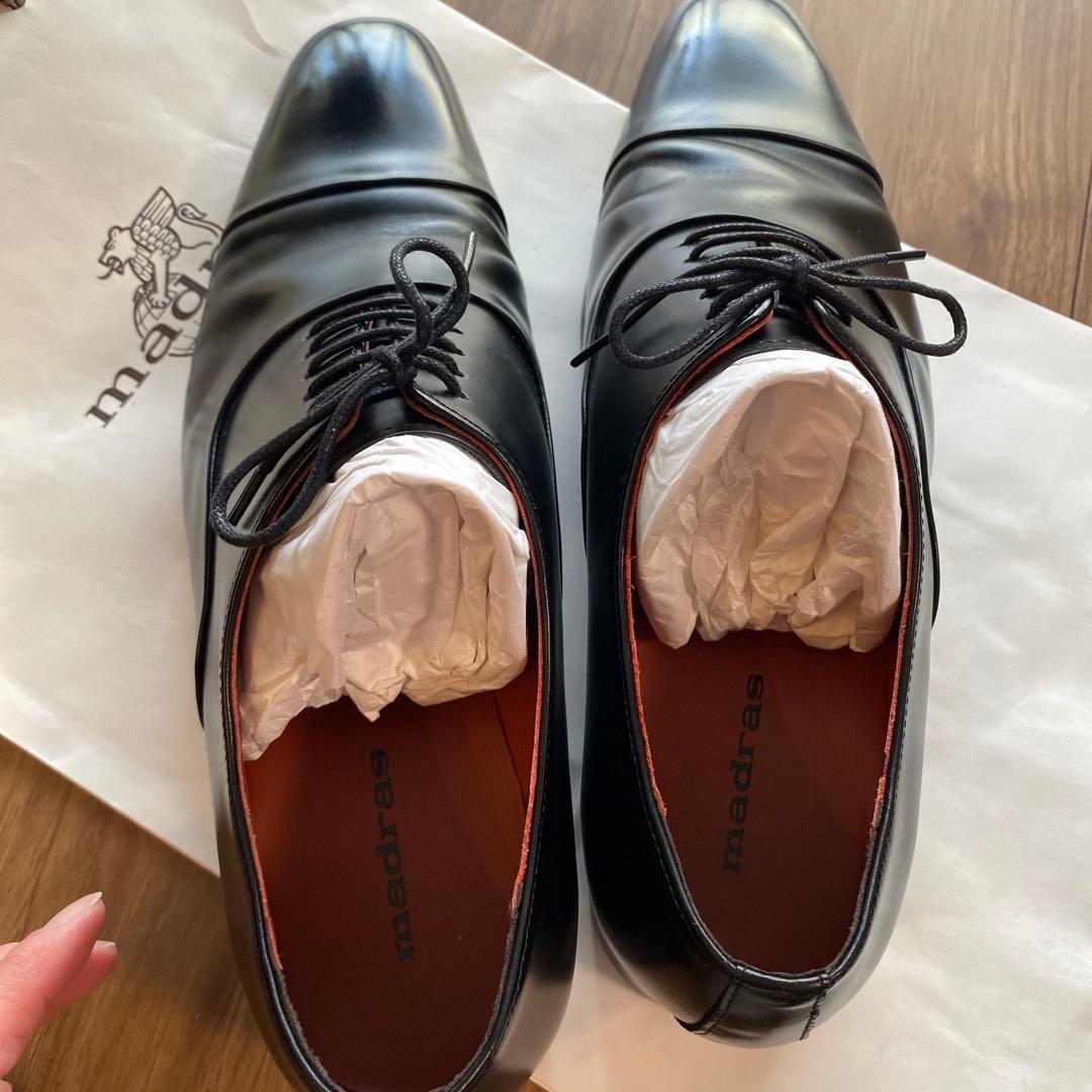 【未使用級✨】madras ドレスシューズ　ストレートチップ