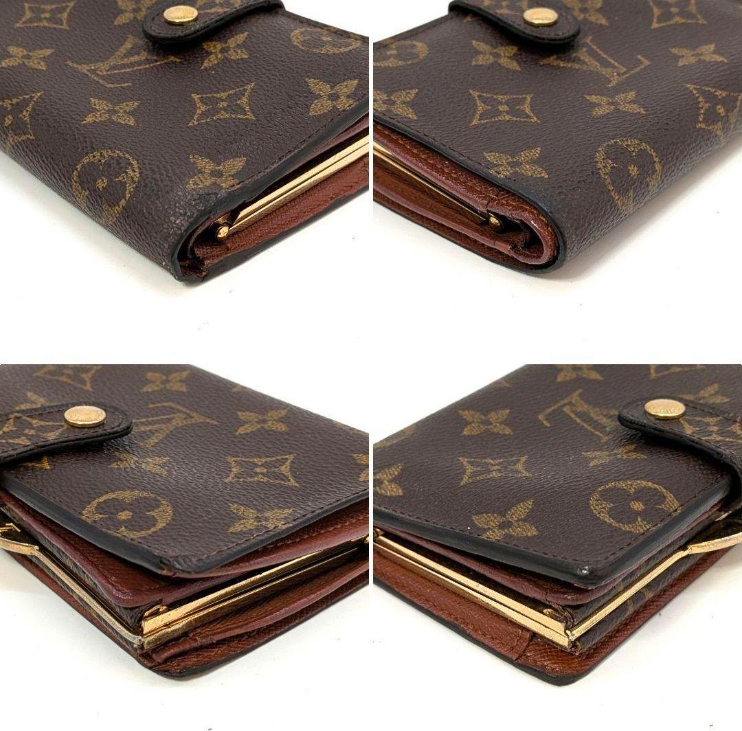 ルイヴィトン モノグラム ビエ ヴィエノワ がま口 折り財布 B33