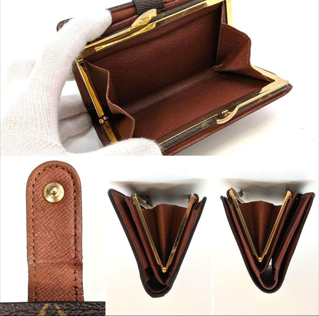 ルイヴィトン モノグラム ビエ ヴィエノワ がま口 折り財布 B33