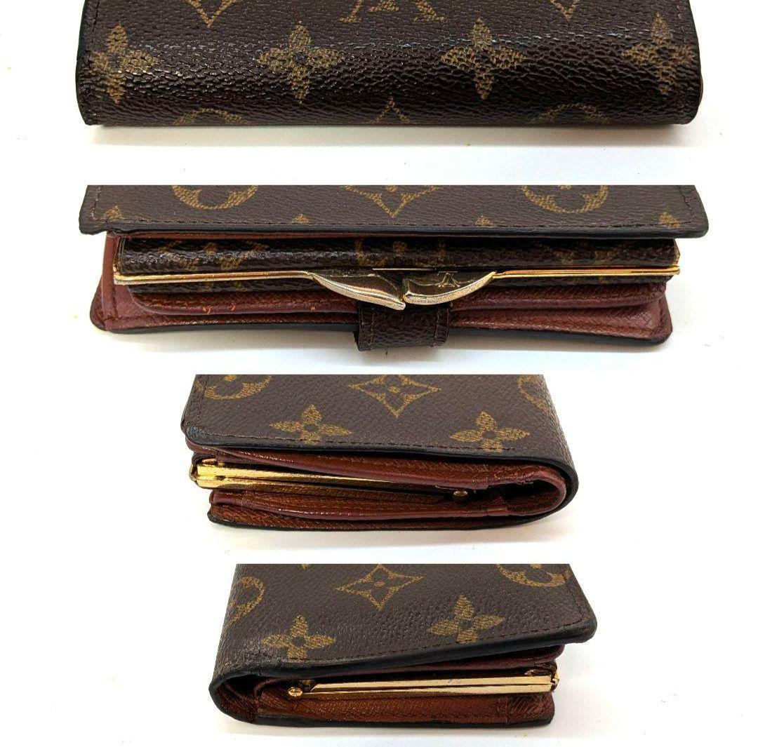 ルイヴィトン モノグラム ビエ ヴィエノワ がま口 折り財布 B33