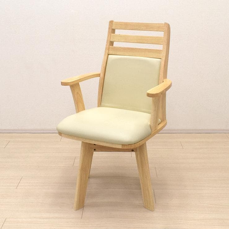 TR DC SC　1脚　アームチェア　回転式　ブラウン＊ブラック　ハイバック