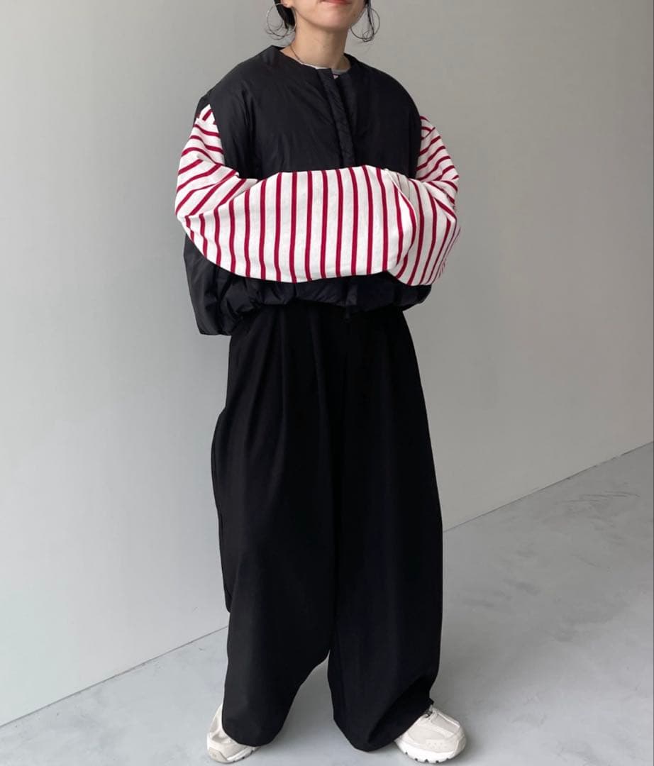 wee9s egg down vest エッグショートダウンベスト　黒　新品