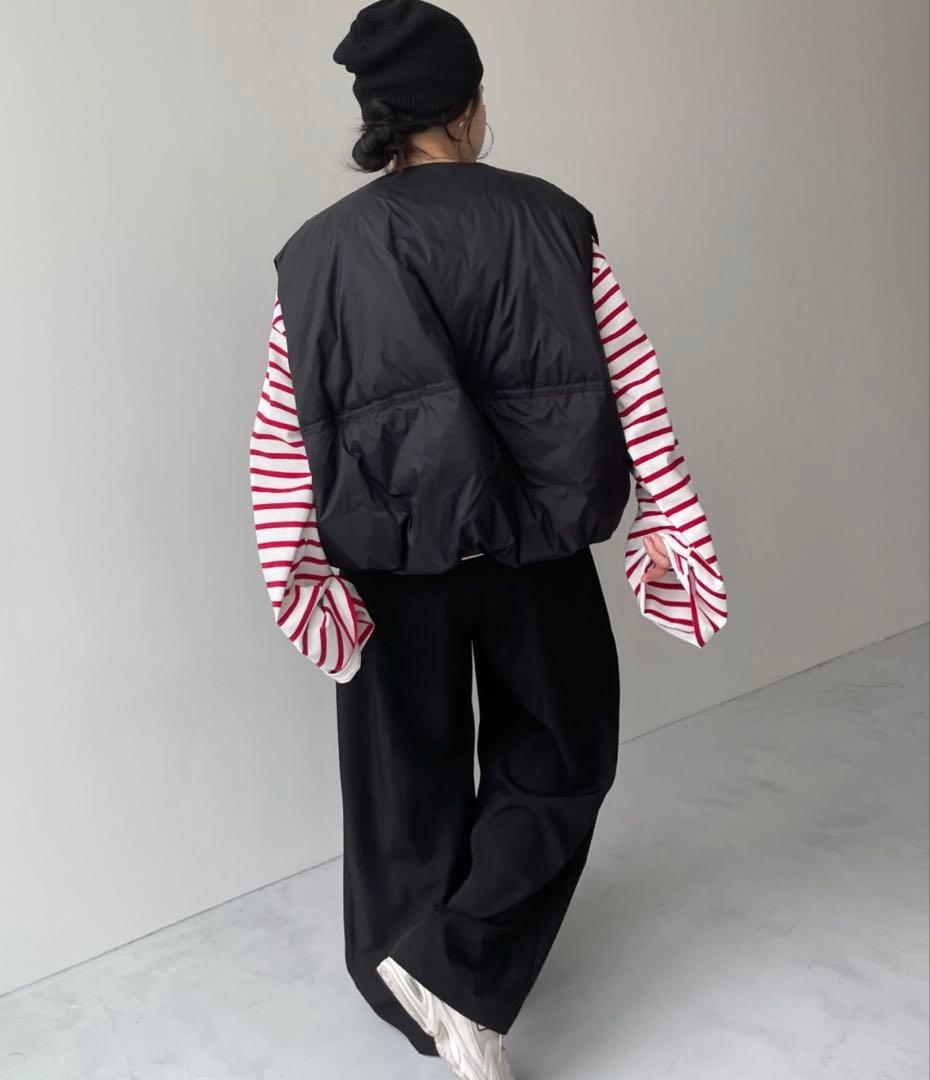 wee9s egg down vest エッグショートダウンベスト　黒　新品