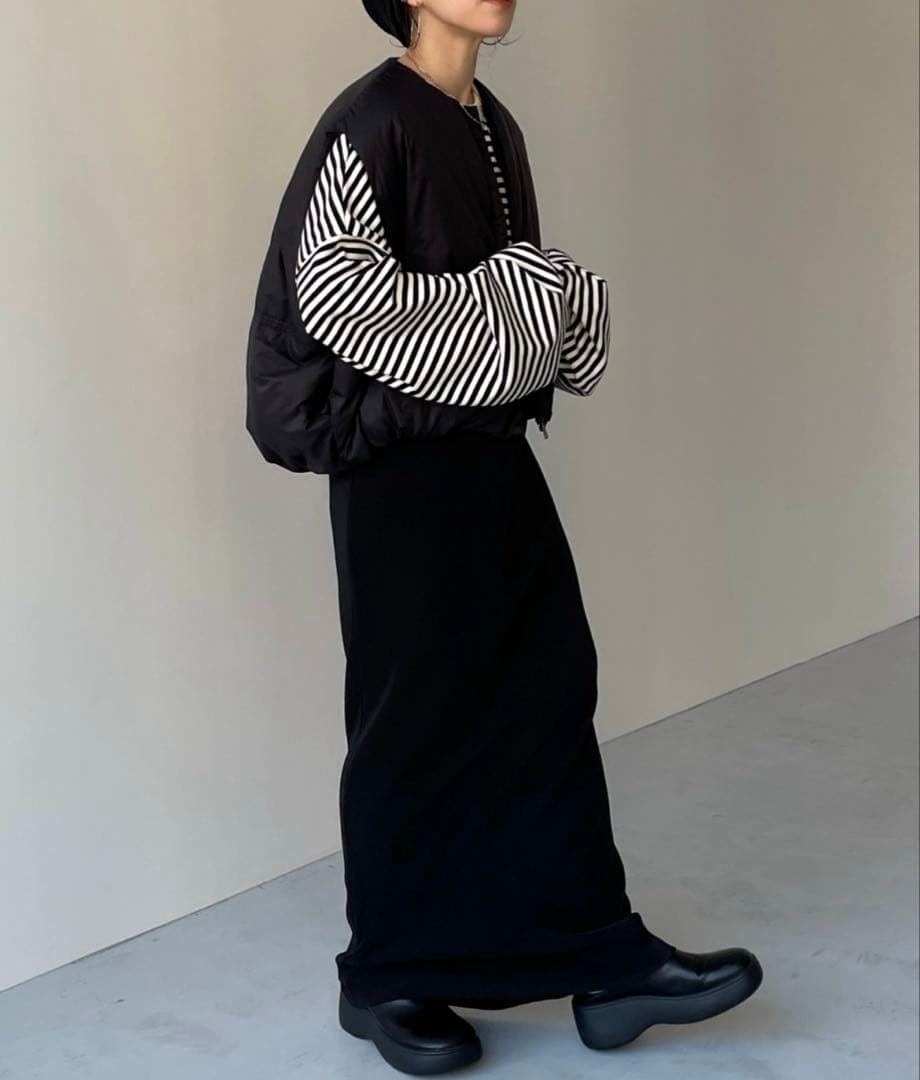 wee9s egg down vest エッグショートダウンベスト　黒　新品