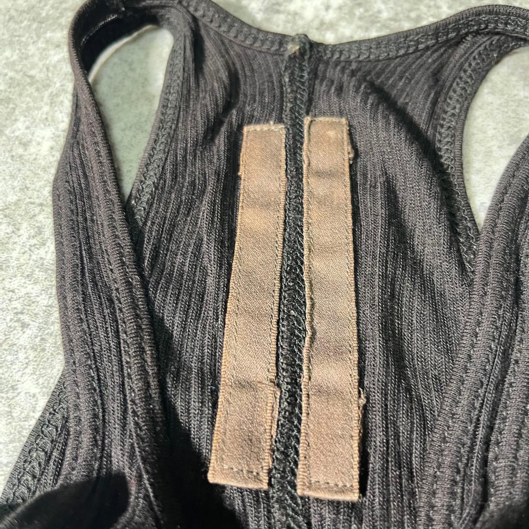 Rick Owens リブタンク　タンクトップ　レーヨン　シルク【42】正規品