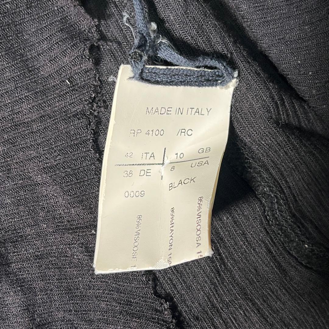 Rick Owens リブタンク　タンクトップ　レーヨン　シルク【42】正規品