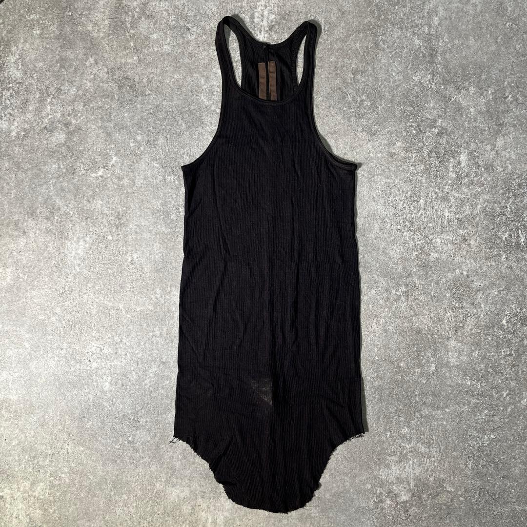 Rick Owens リブタンク　タンクトップ　レーヨン　シルク【42】正規品