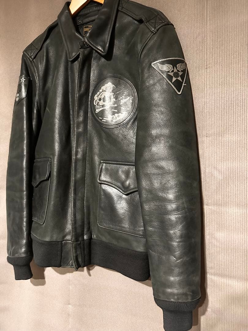 AVIREX TYPE A-2 フライトジャケット ブラック