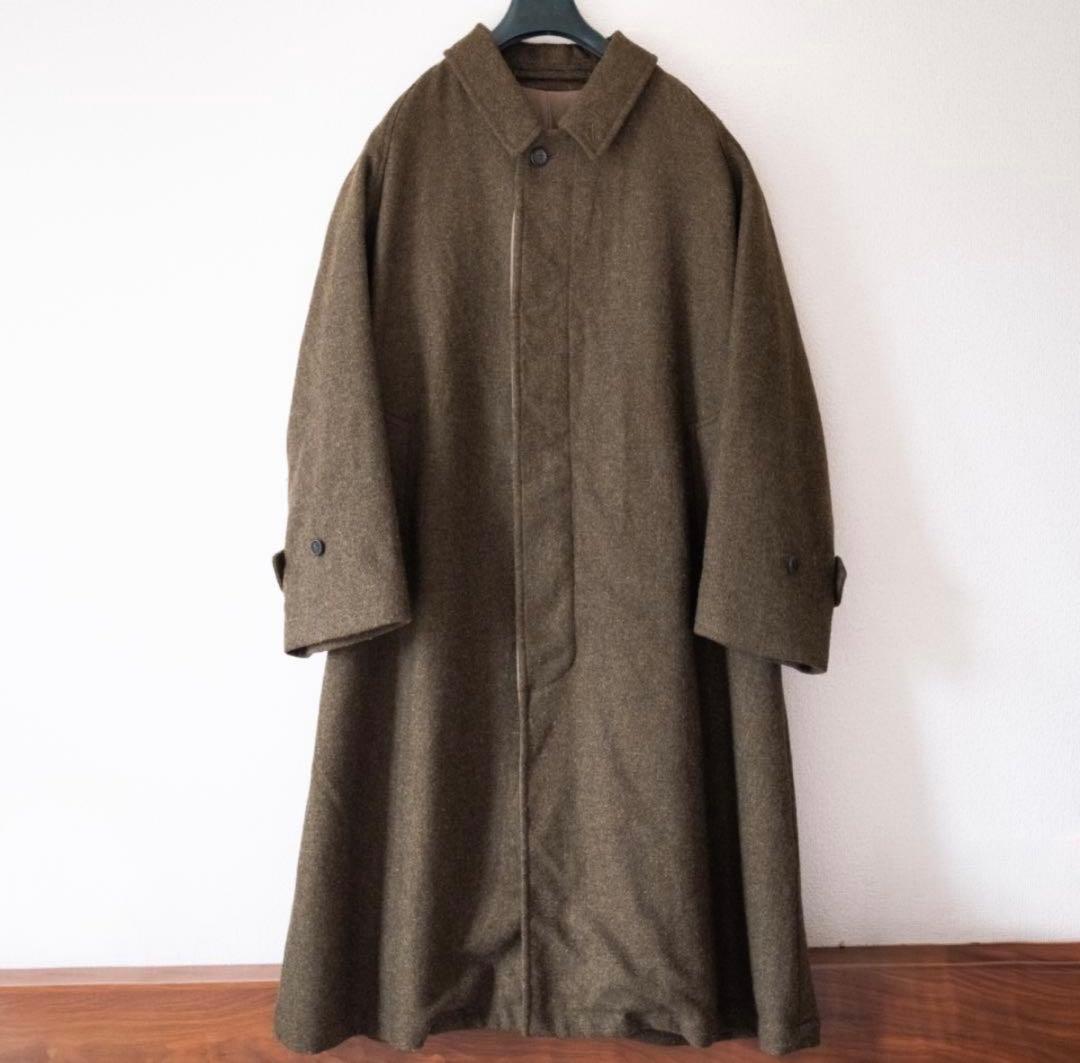 最終値下げ a.presse tweed balmacaan coat
