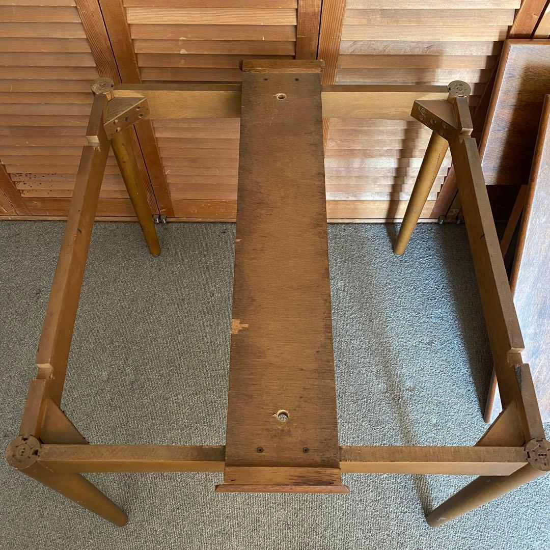 【引取で8600円引き】木製ダイニングテーブル 伸縮機能付き アンティーク