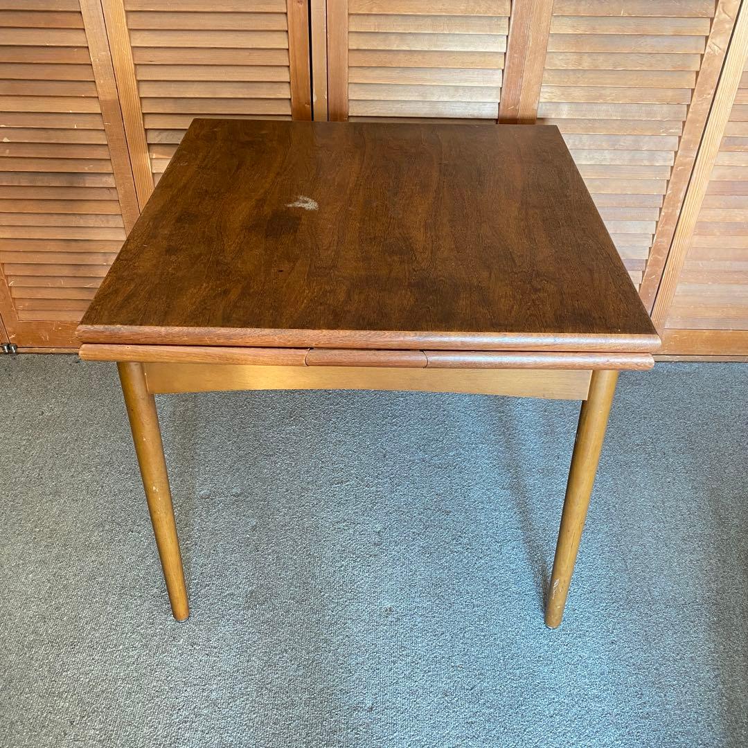 【引取で8600円引き】木製ダイニングテーブル 伸縮機能付き アンティーク