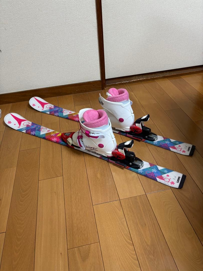 アトミック　ジュニアスキー　ブーツセット　女の子向け　100cm