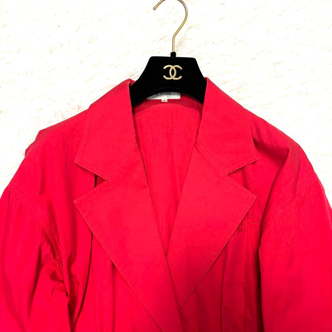 Miss Dior テーラードジャケット Aライン ヴィンテージ Lサイズ 赤
