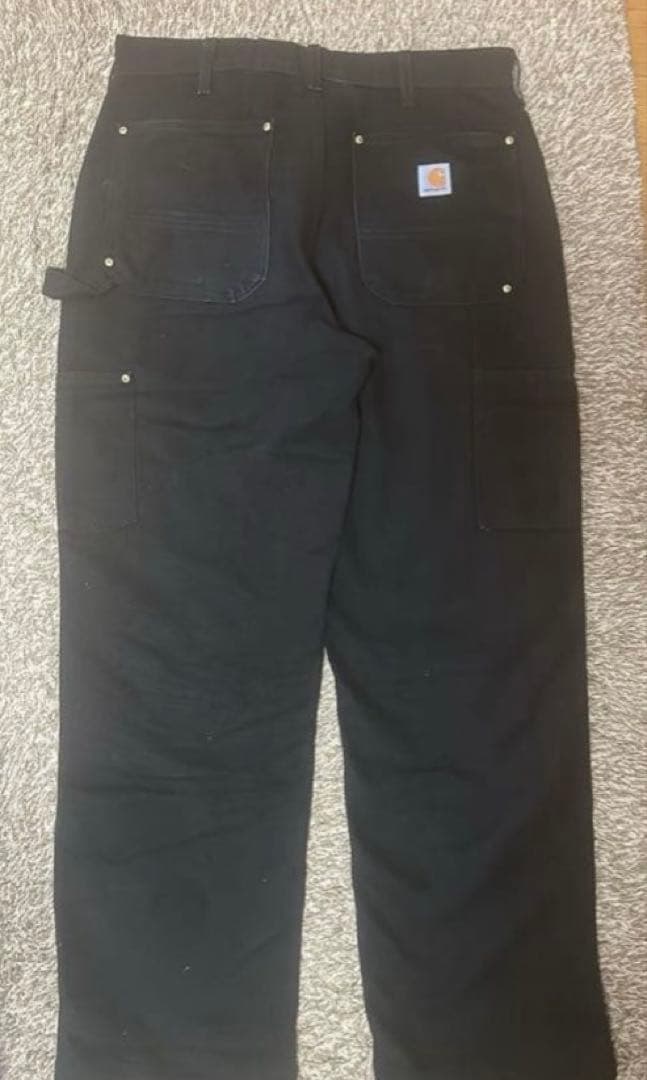 カーハート　USA製　ダブルニー　ワンウォッシュ　w33L30