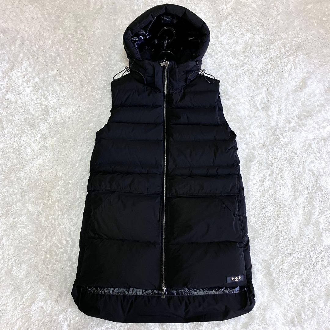 美品 タトラス TATRAS ロング ダウンベスト ARONIA ブラック XL